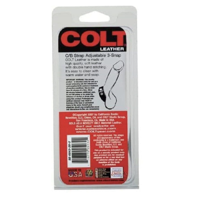 COLT Leather C/B Strap (3-snaps)